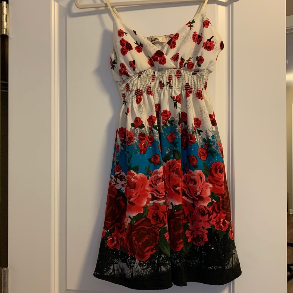 Flowy spring dress - short length